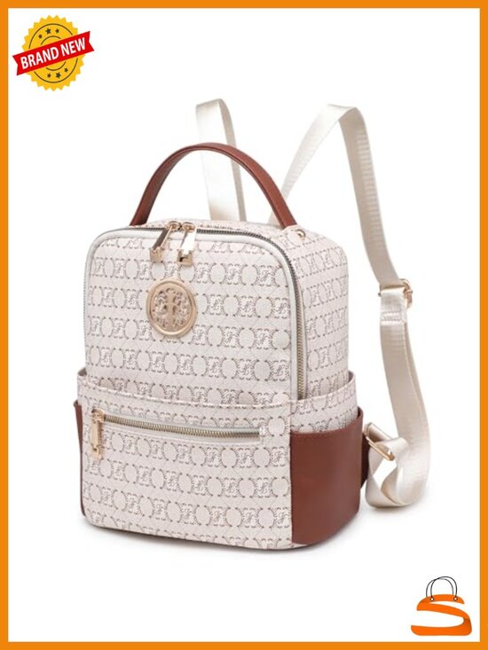 Small Vegan Leather Backpack Purse with Multiple Pockets - Daypack for Women main image 5